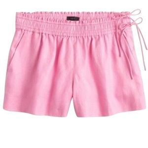 J Crew Pink Linen Shorts- Brand New!